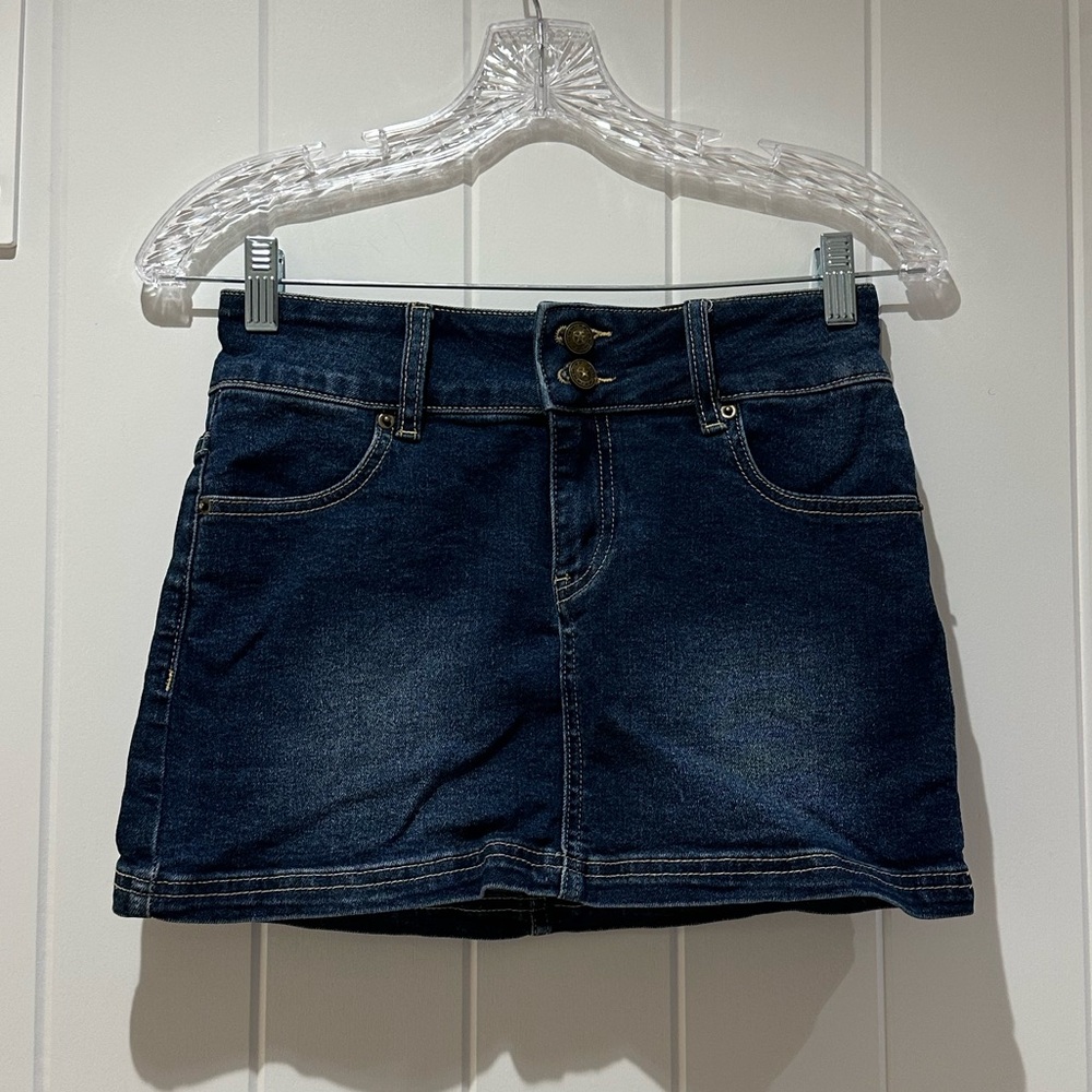 Princess Polly Dark Blue Denim Skirt